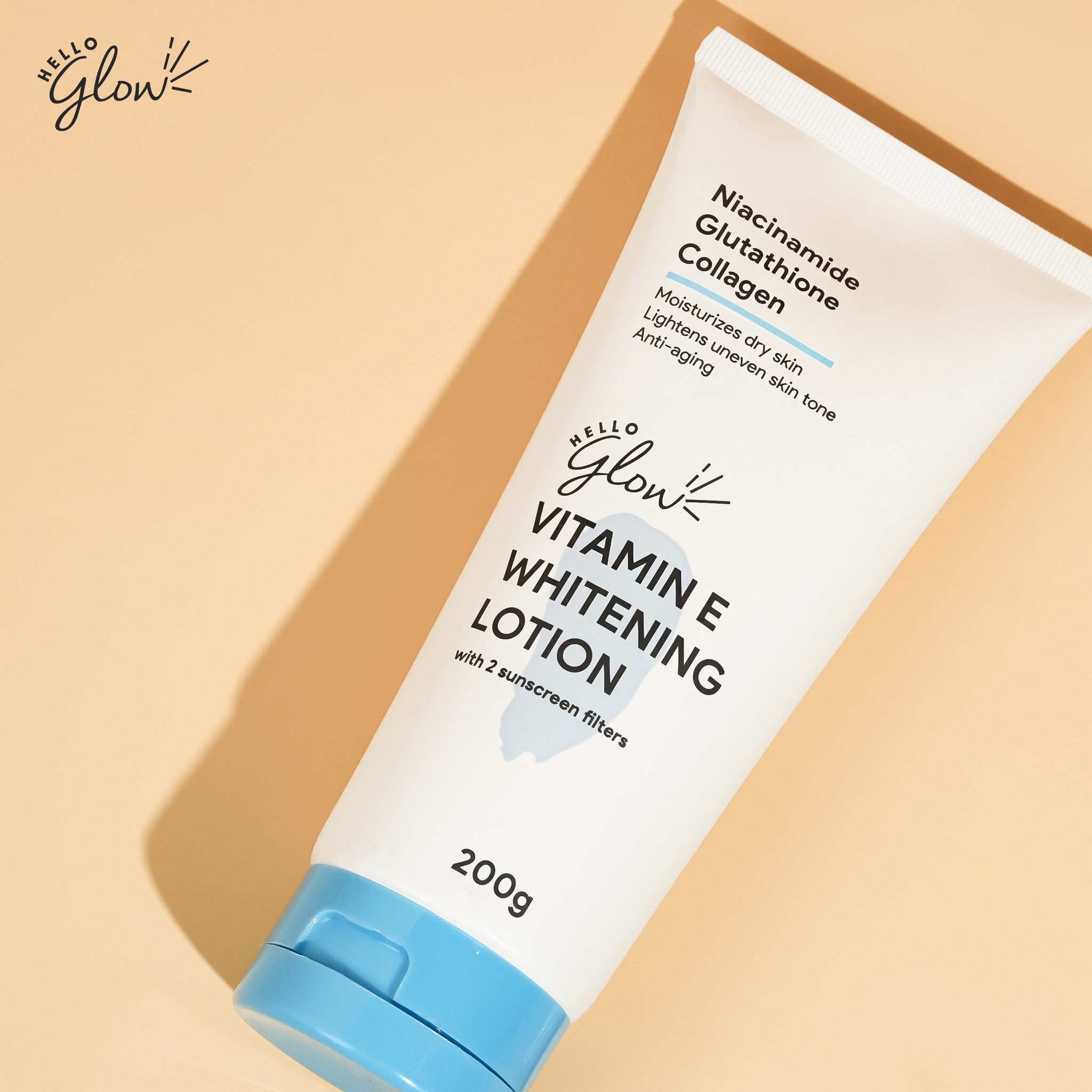 Hello Glow Vitamin E Whitening Lotion 200g Hello Glow Vitamin E Whitening Lotion 200g