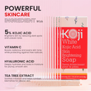 Koji White Kojic Acid Skin Brightening Soap 80g x 2 Bars