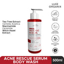 Luxe Organix DermaPro Salicylic Acid 2% Acne Rescue Serum Body Wash 500ml