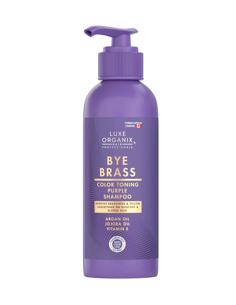 Luxe Organix Bye Brass Toning Purple Shampoo 240ml