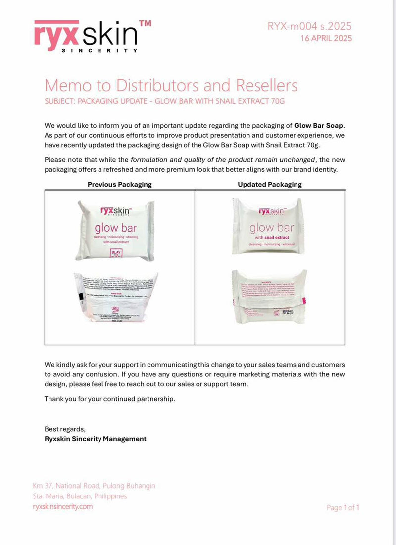 Ryxskin Sincerity Glow Bar