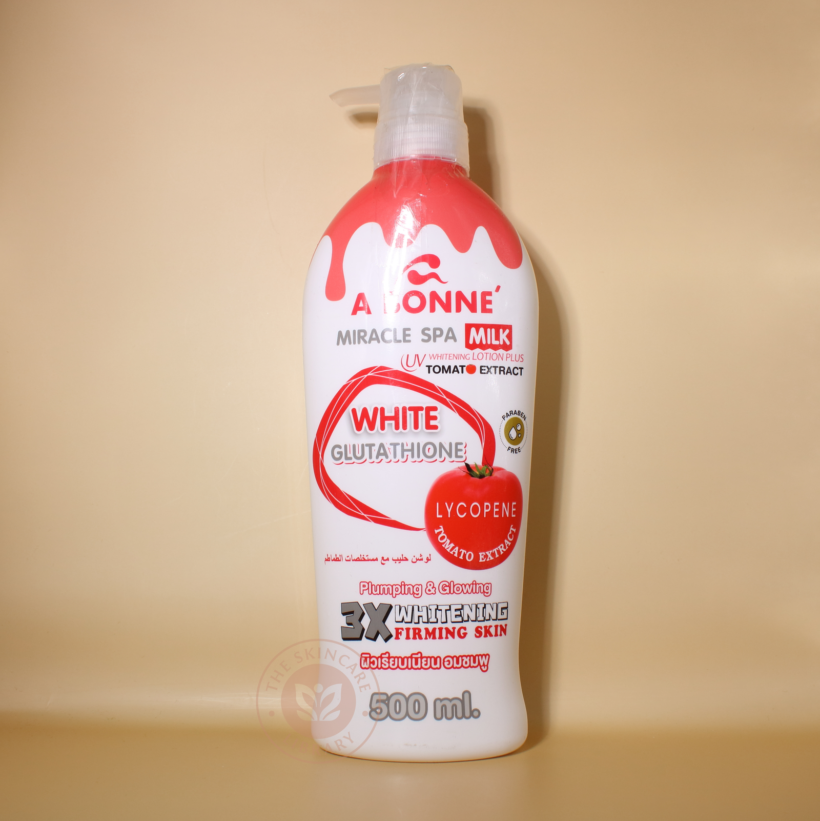 A Bonne Miracle Spa Milk UV Whitening Lotion Plus Tomato Extract 500ml | Body Lotion