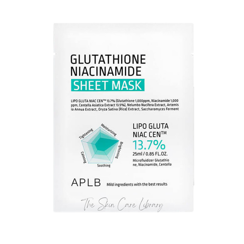 APLB Glutathione Niacinamide Sheet Mask 1pc