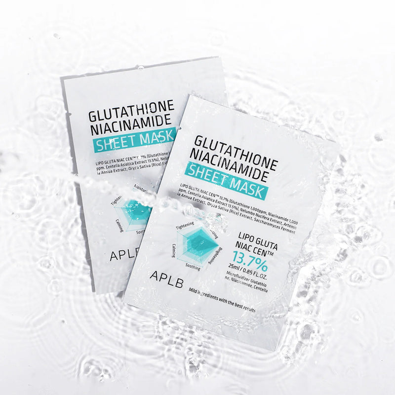 APLB Glutathione Niacinamide Sheet Mask 1pc