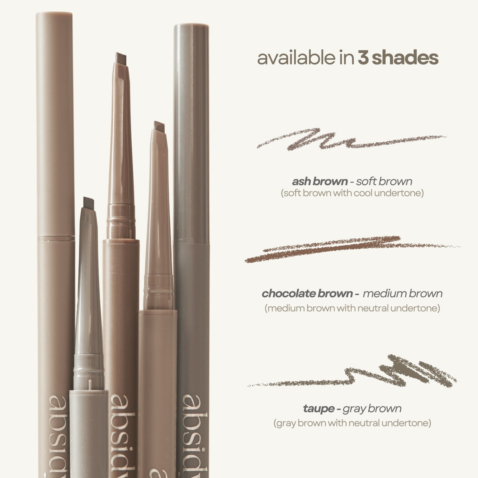 Absidy Shape & Define Brow Pencil 1pc | Eyebrow, Liner and Mascara Absidy Shape & Define Brow Pencil 1pc | Eyebrow, Liner and Mascara
