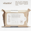 Absidy Soft & Soothing Thermal Spring Water Makeup Remover Wipes 20 Sheets x 2 Packs