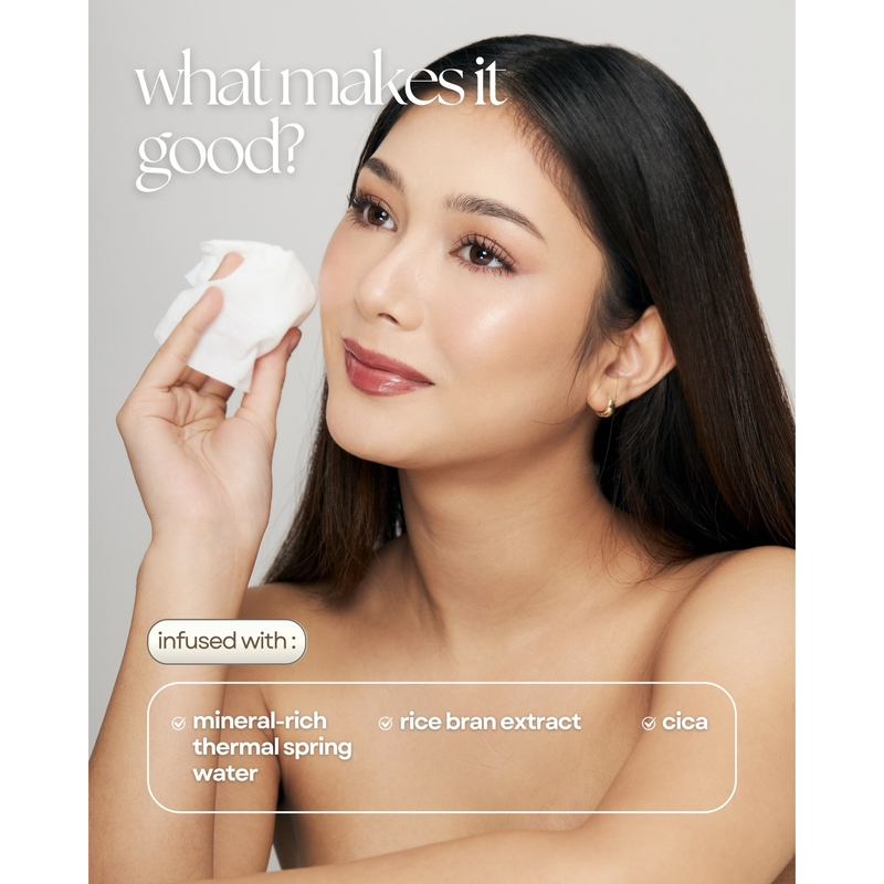 Absidy Soft & Soothing Thermal Spring Water Makeup Remover Wipes 20 Sheets x 2 Packs