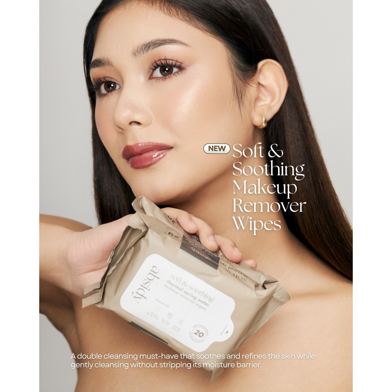 Absidy Soft & Soothing Thermal Spring Water Makeup Remover Wipes 20 Sheets x 2 Packs