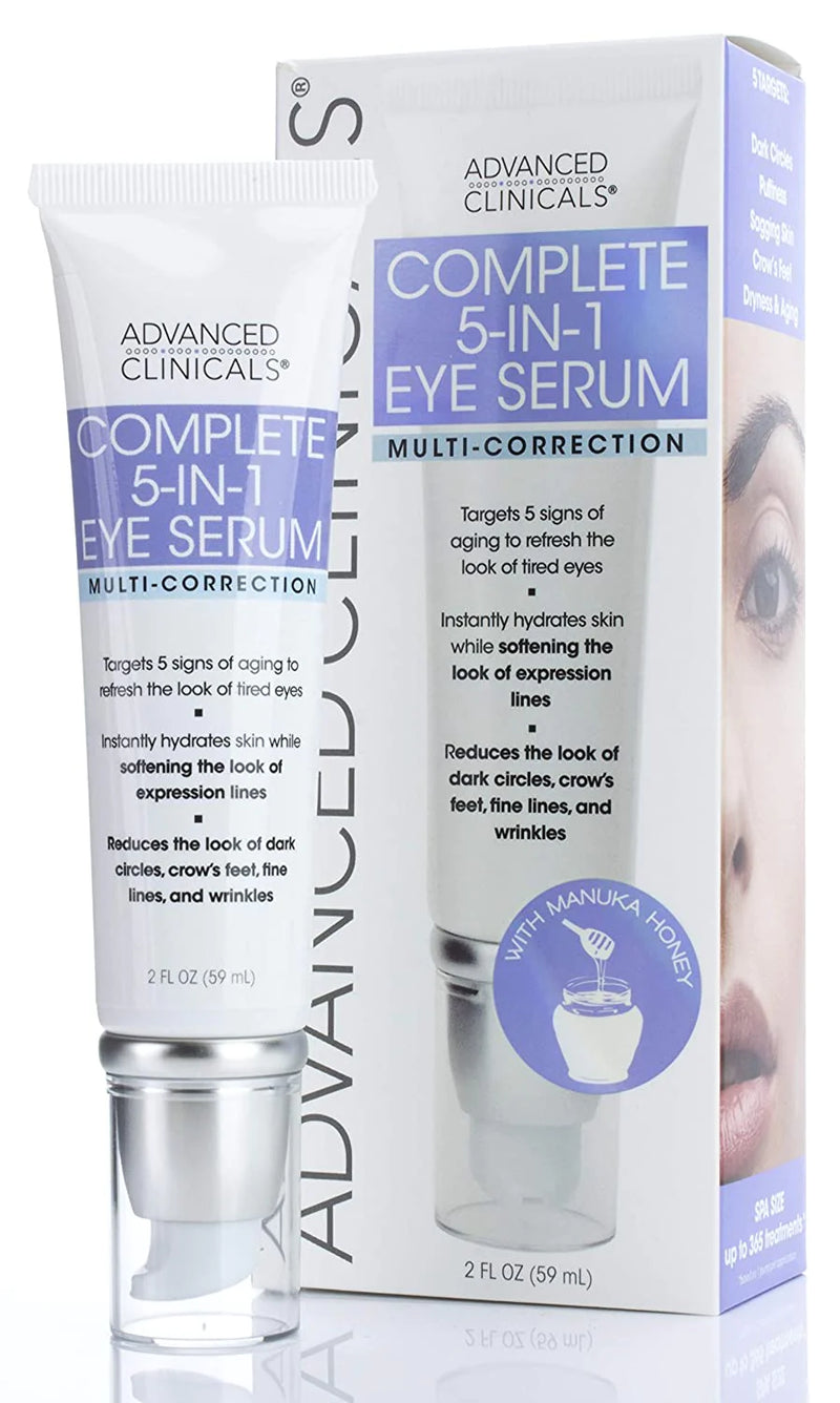 Advanced Clinicals Complete 5-in-1 Multi Correction Eye Serum 59ml