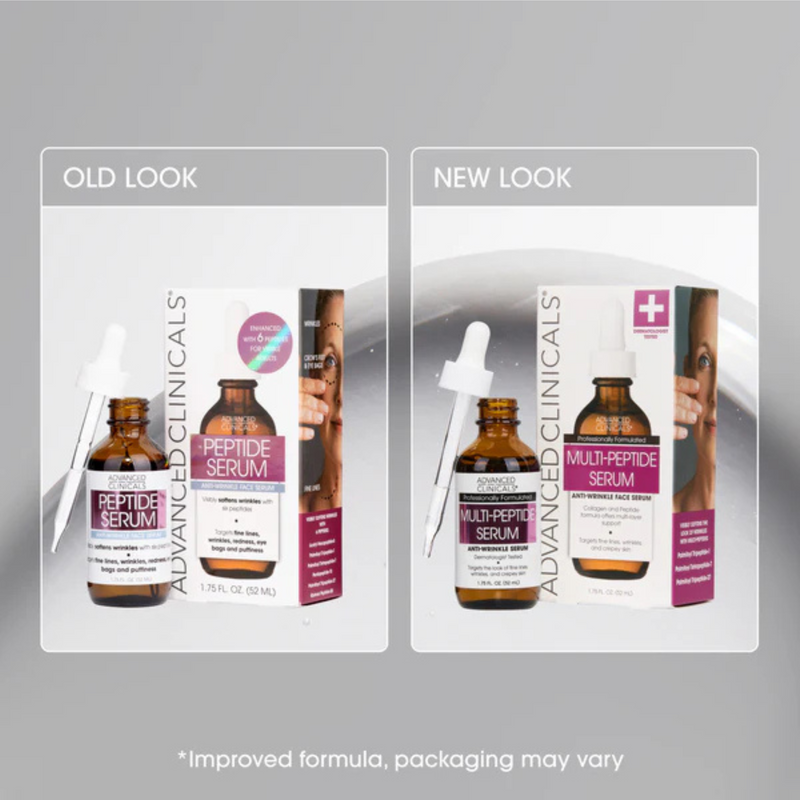 Advanced Clinicals Multi-Peptide Anti-Wrinkle Facial Serum 52ml