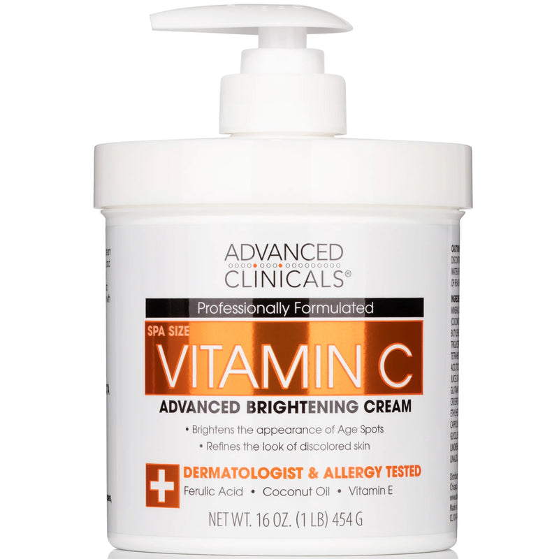 Advanced Clinicals Vitamin C Brightening Cream 454g