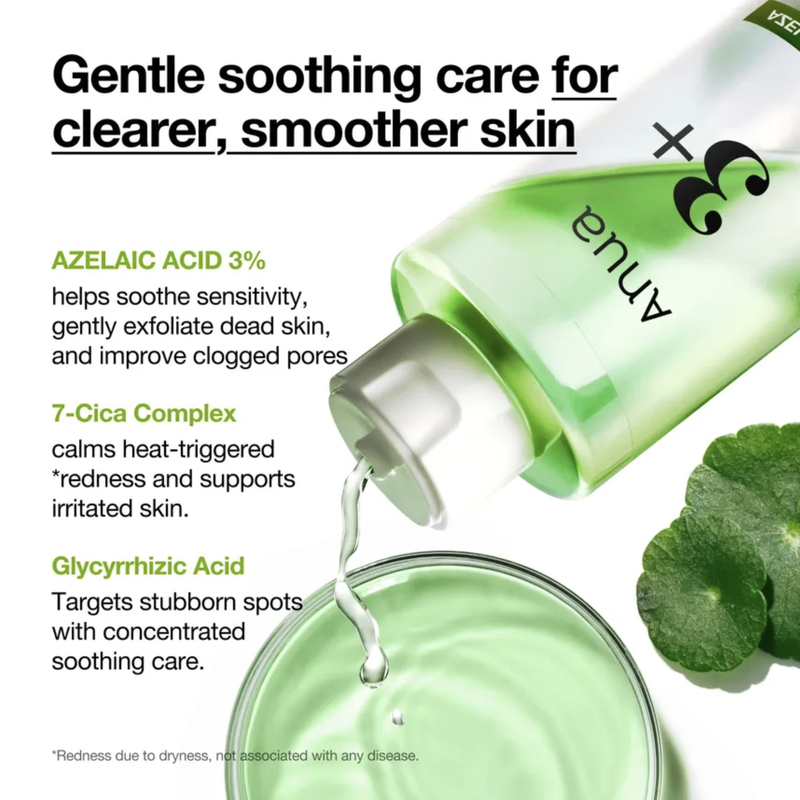Anua Azelaic Acid 3 Cica Skin Clarifying Toner 250ml