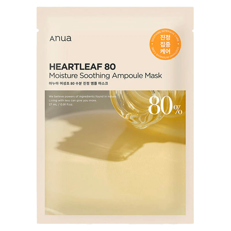 Anua Heartleaf 80 Moisture Soothing Ampoule Mask 1pc | Sheet Mask Anua Heartleaf 80 Moisture Soothing Ampoule Mask 1pc | Sheet Mask