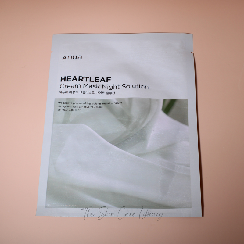Anua Heartleaf Cream Mask Night Solution 1pc