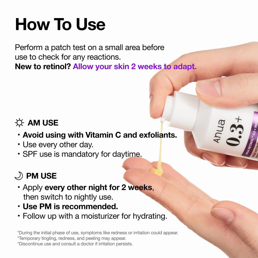 Anua Retinol 0.3% Niacin Renewing Serum 30ml | Retinol Anua Retinol 0.3% Niacin Renewing Serum 30ml | Retinol