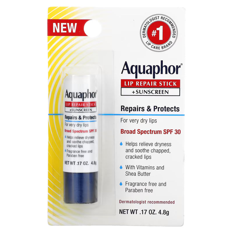 Aquaphor Lip Repair Stick + Sunscreen SPF30 4.8g