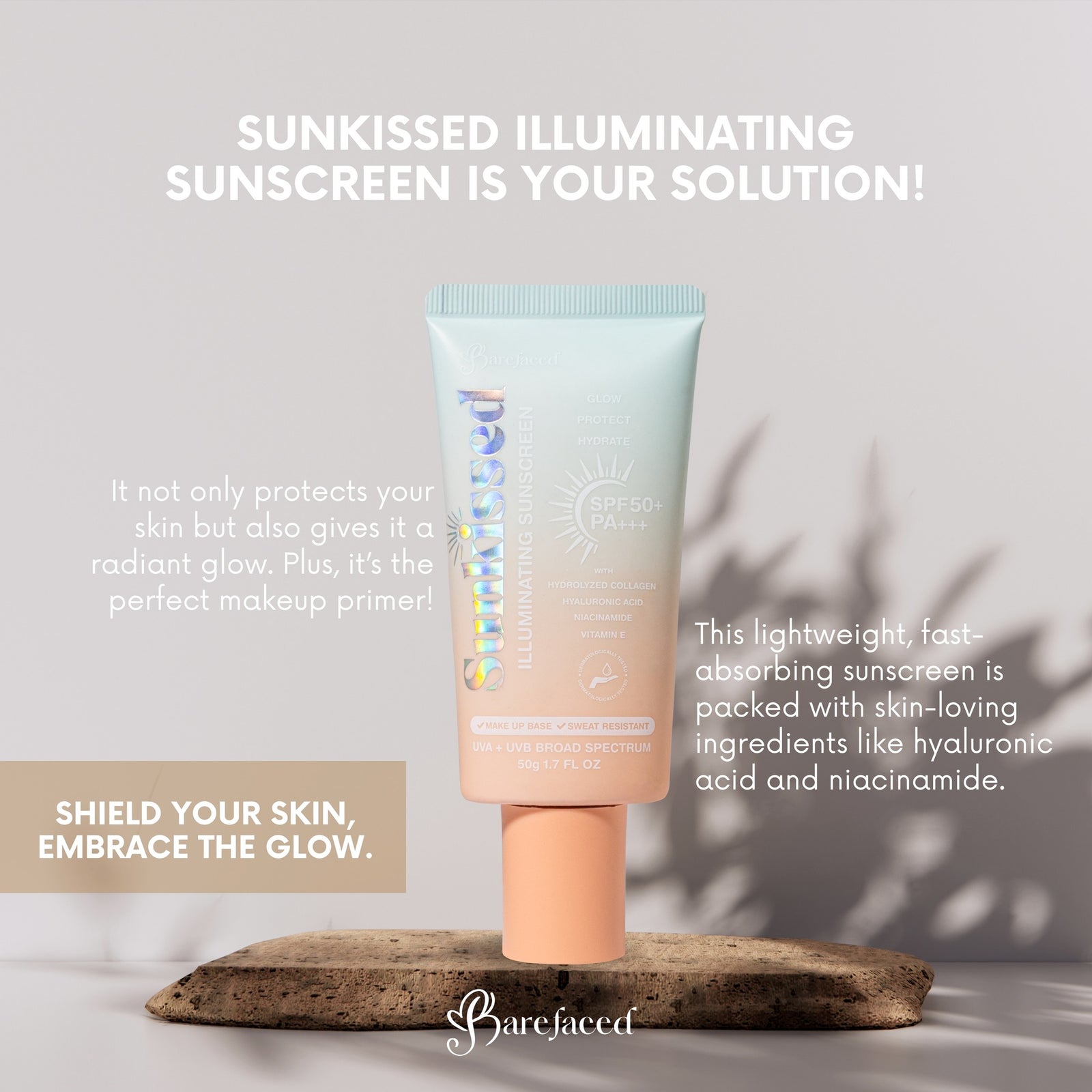 Barefaced Sunkissed Illuminating Sunscreen 50g | Sunscreen Barefaced Sunkissed Illuminating Sunscreen 50g | Sunscreen