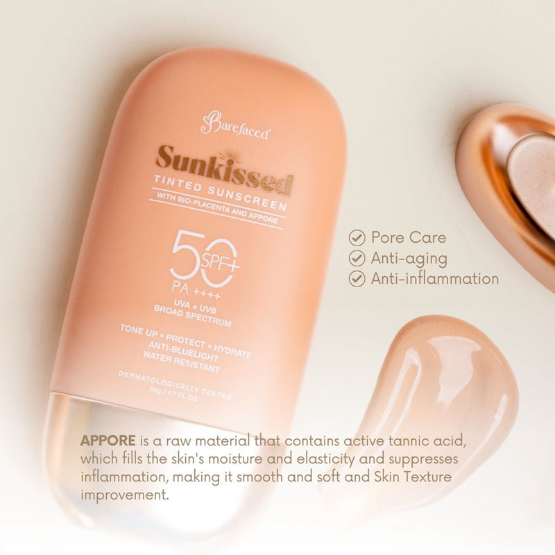 Barefaced Sunkissed Tinted Sunscreen SPF50 50g