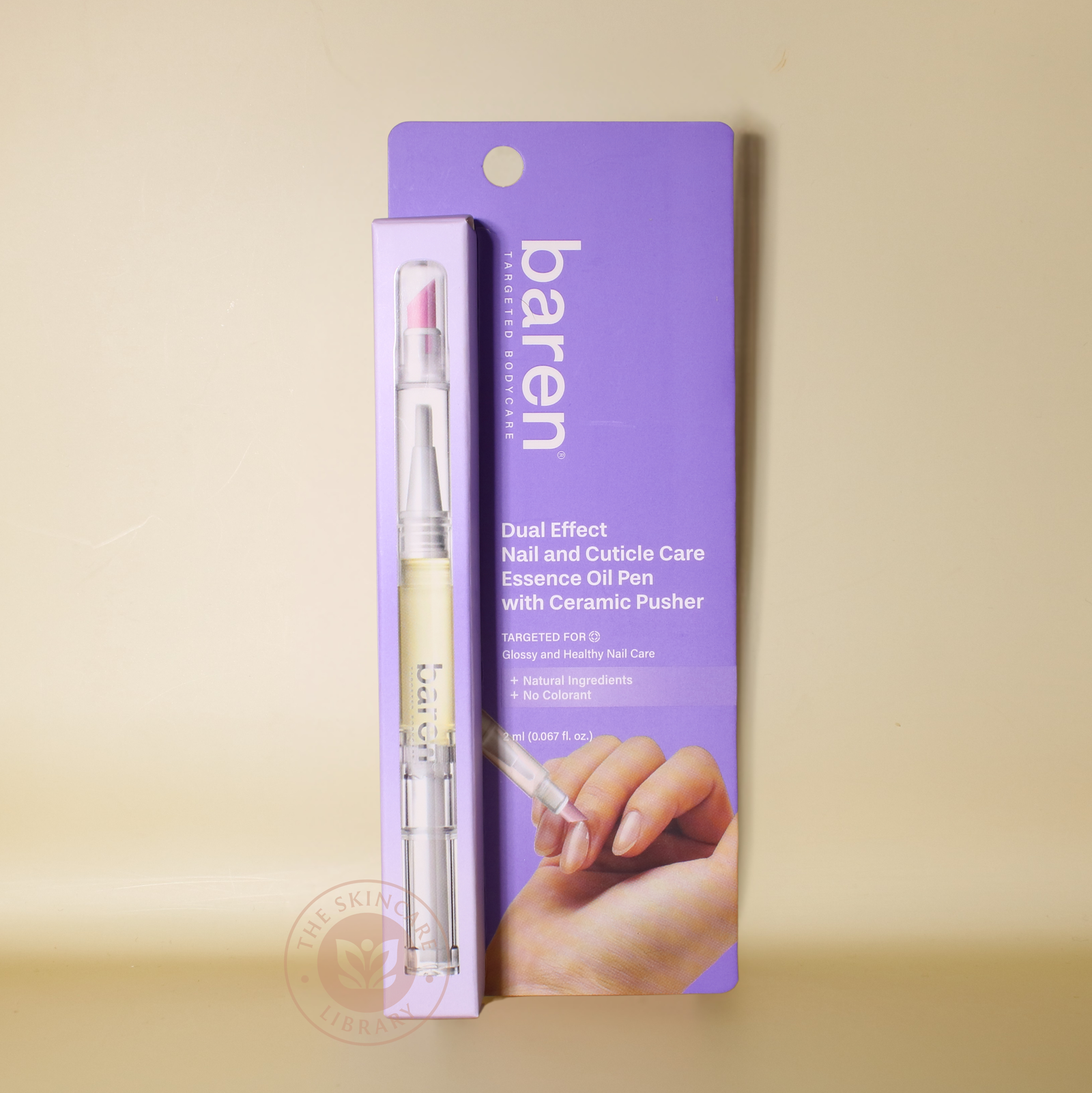 Baren Dual Effect Nail and Cuticle Care Essence Oil Pen with Ceramic Pusher 2ml | Cuticle Nail Oil Baren Dual Effect Nail and Cuticle Care Essence Oil Pen with Ceramic Pusher 2ml | Cuticle Nail Oil