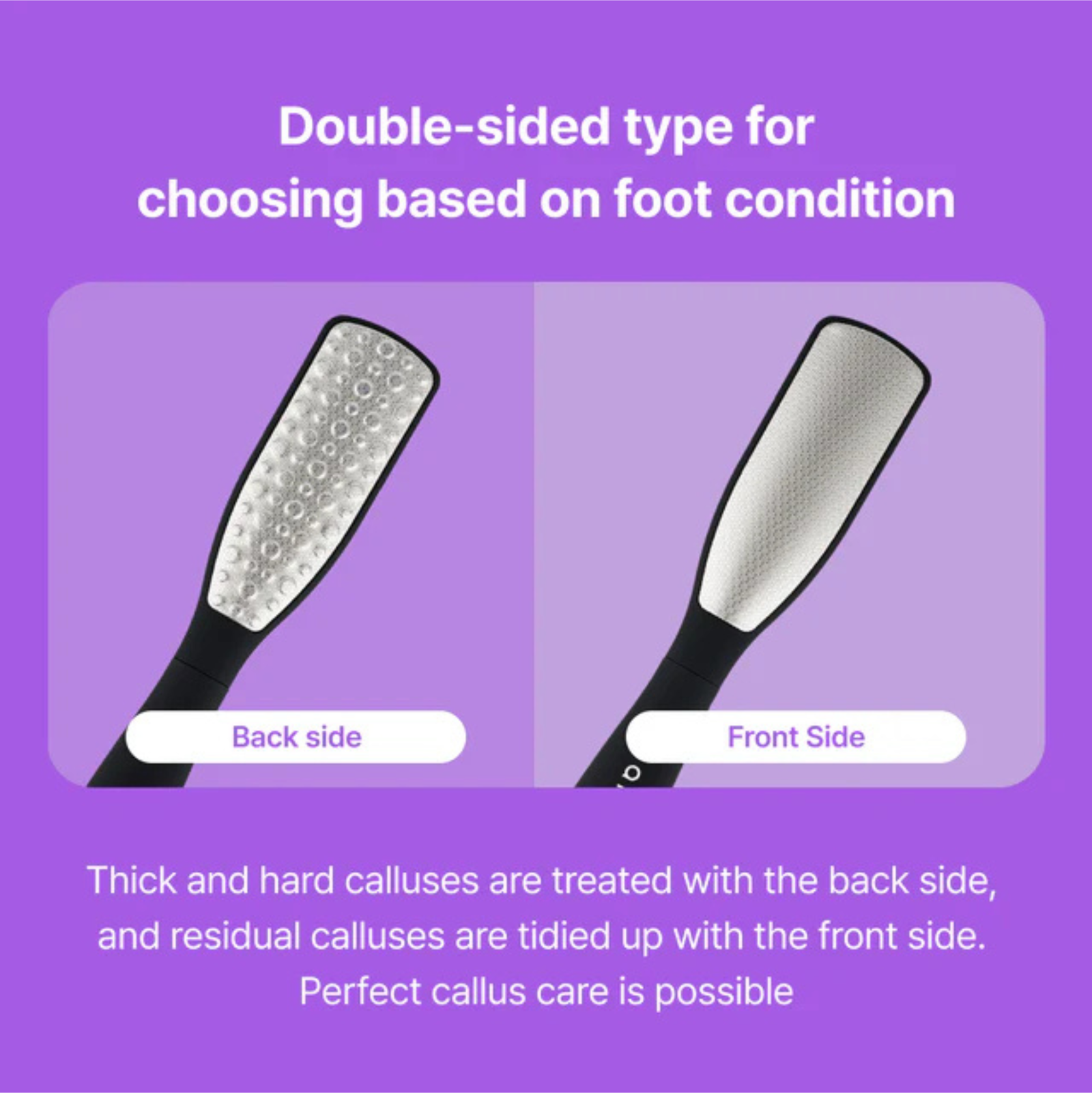 Baren Stainless Steel Double-Sided Foot File 1pc | Foot Exfoliant/Softener Baren Stainless Steel Double-Sided Foot File 1pc | Foot Exfoliant/Softener