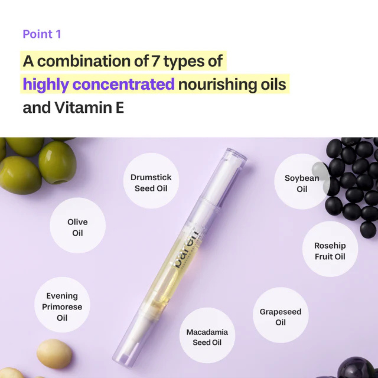 Baren Nail and Cuticle Care Essence Oil Pen 2ml | Cuticle Nail Oil Baren Nail and Cuticle Care Essence Oil Pen 2ml | Cuticle Nail Oil