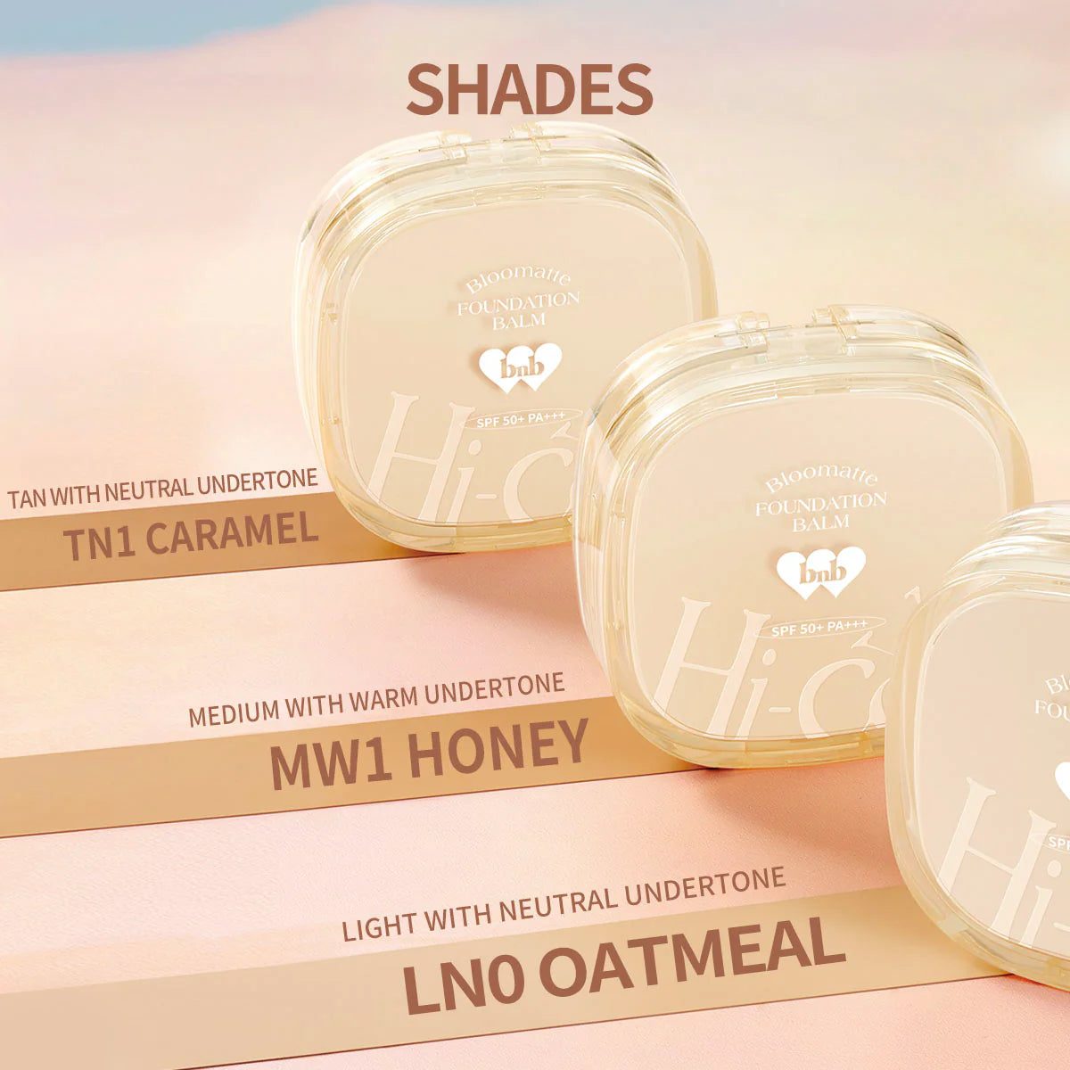 barenbliss Bloomatte Hi-Cover Foundation Balm SPF50 12g | Face Powder, BB Cream, CC Cream and Foundation