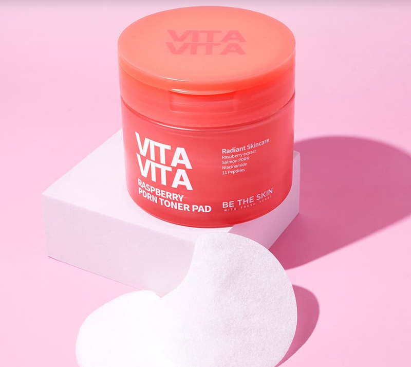 Be The Skin Vitavita Raspberry PDRN Toner Pad 60 Pads