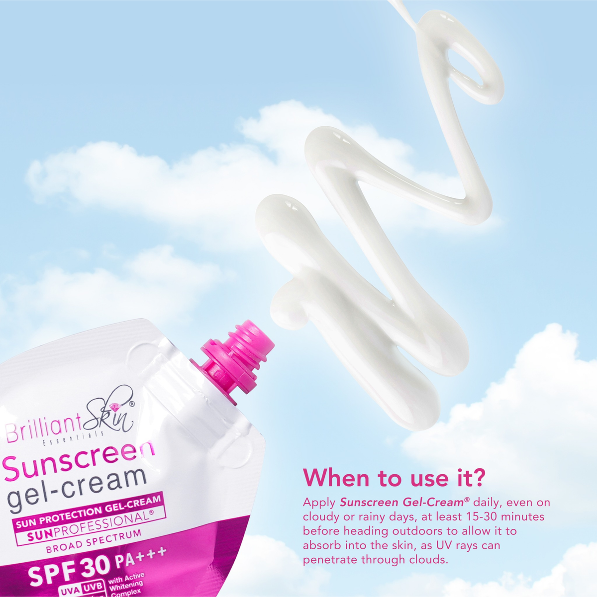 Brilliant Skin Essentials Sunscreen Gel-Cream SPF30