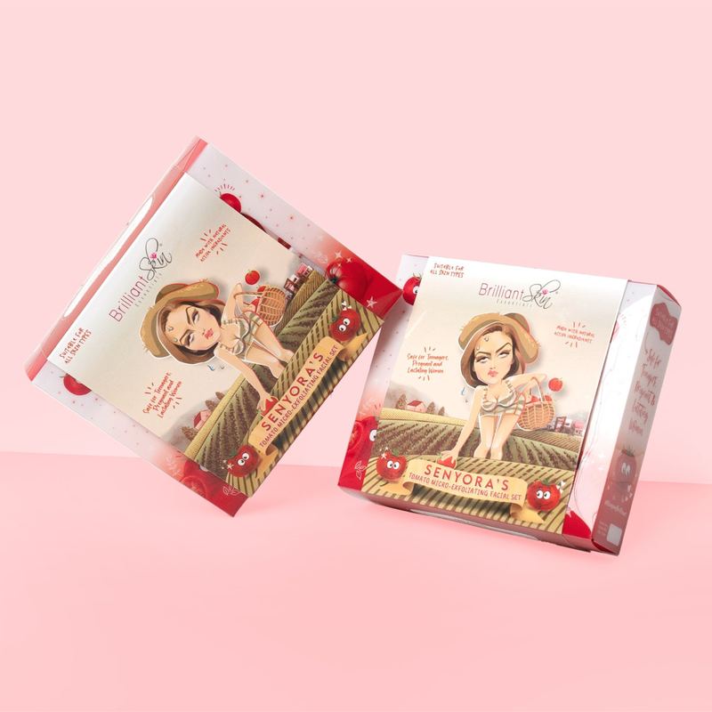 Brilliant Skin Essentials Tomato Micro-Exfoliating Facial Set