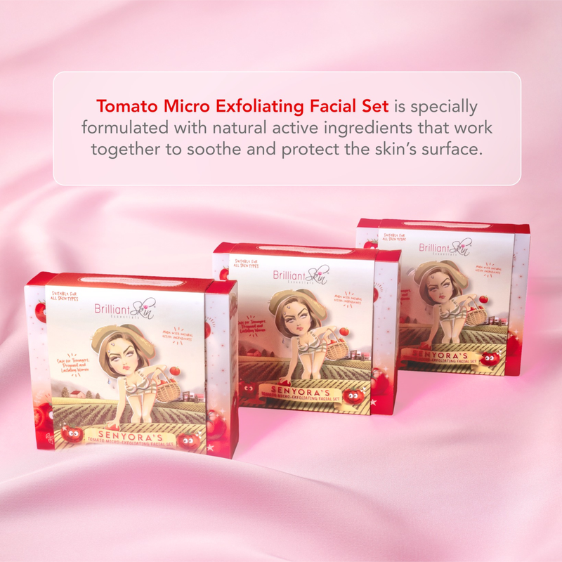 Brilliant Skin Essentials Tomato Micro-Exfoliating Facial Set