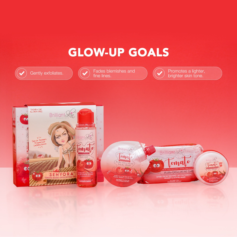 Brilliant Skin Essentials Tomato Micro-Exfoliating Facial Set