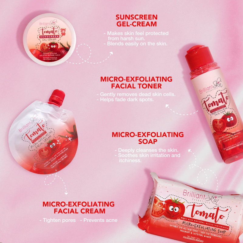 Brilliant Skin Essentials Tomato Micro-Exfoliating Facial Set