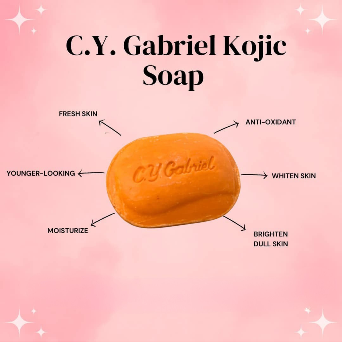 cy gabriel kojic soap with glutathione review C.Y. 135g Rat inferior caval vein bath & beauty Size:2 Grams
