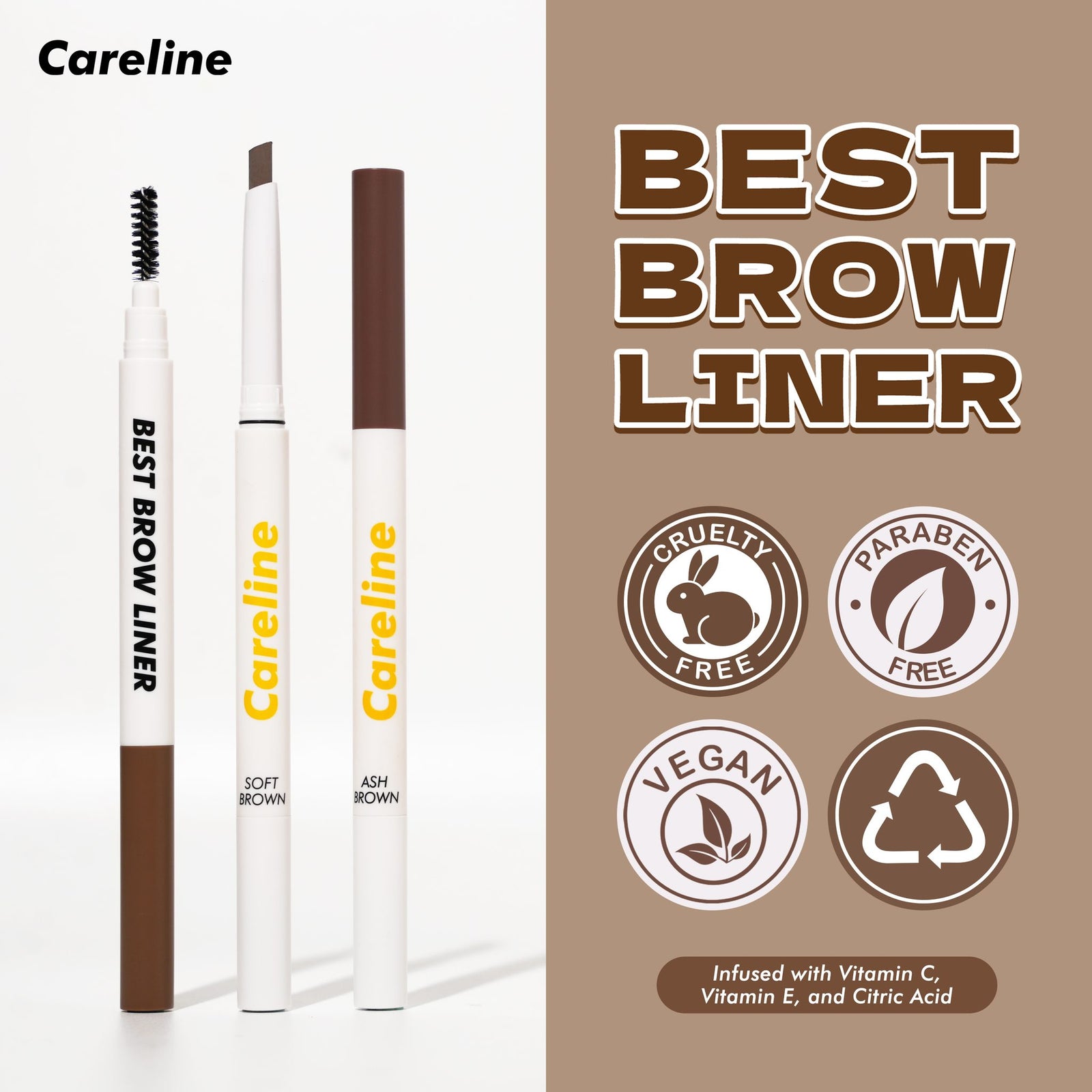 Careline Best Brow Liner 1pc | Eyebrow, Liner and Mascara Careline Best Brow Liner 1pc | Eyebrow, Liner and Mascara