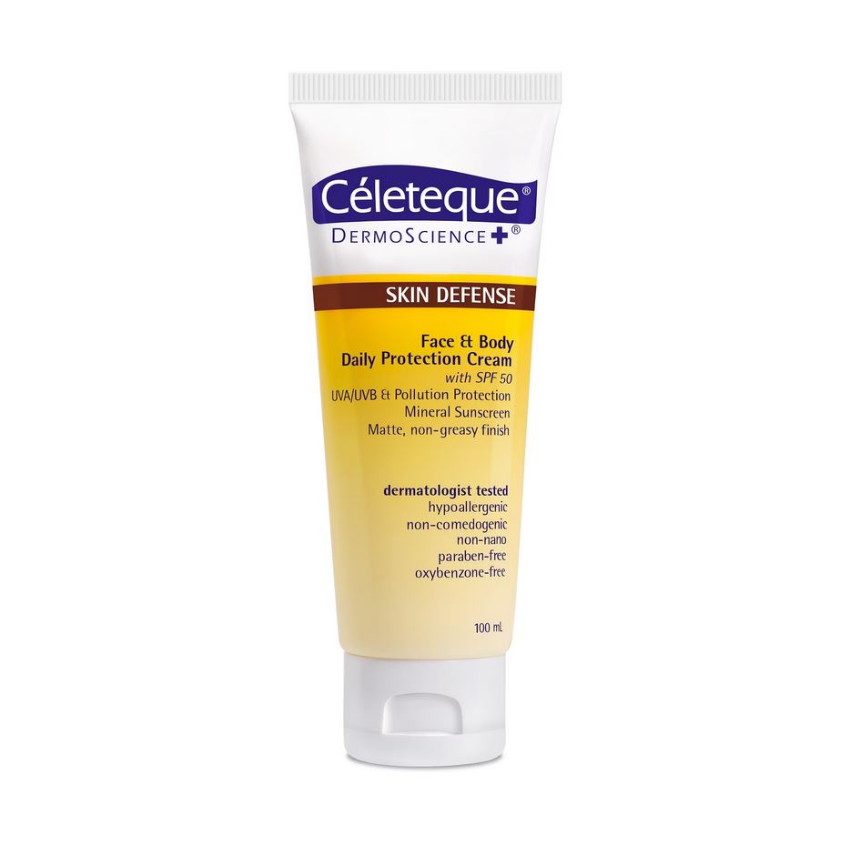 Celeteque Dermoscience Face & Body Daily Protection Cream SPF50 100ml | Sunscreen Celeteque Dermoscience Face & Body Daily Protection Cream SPF50 100ml | Sunscreen