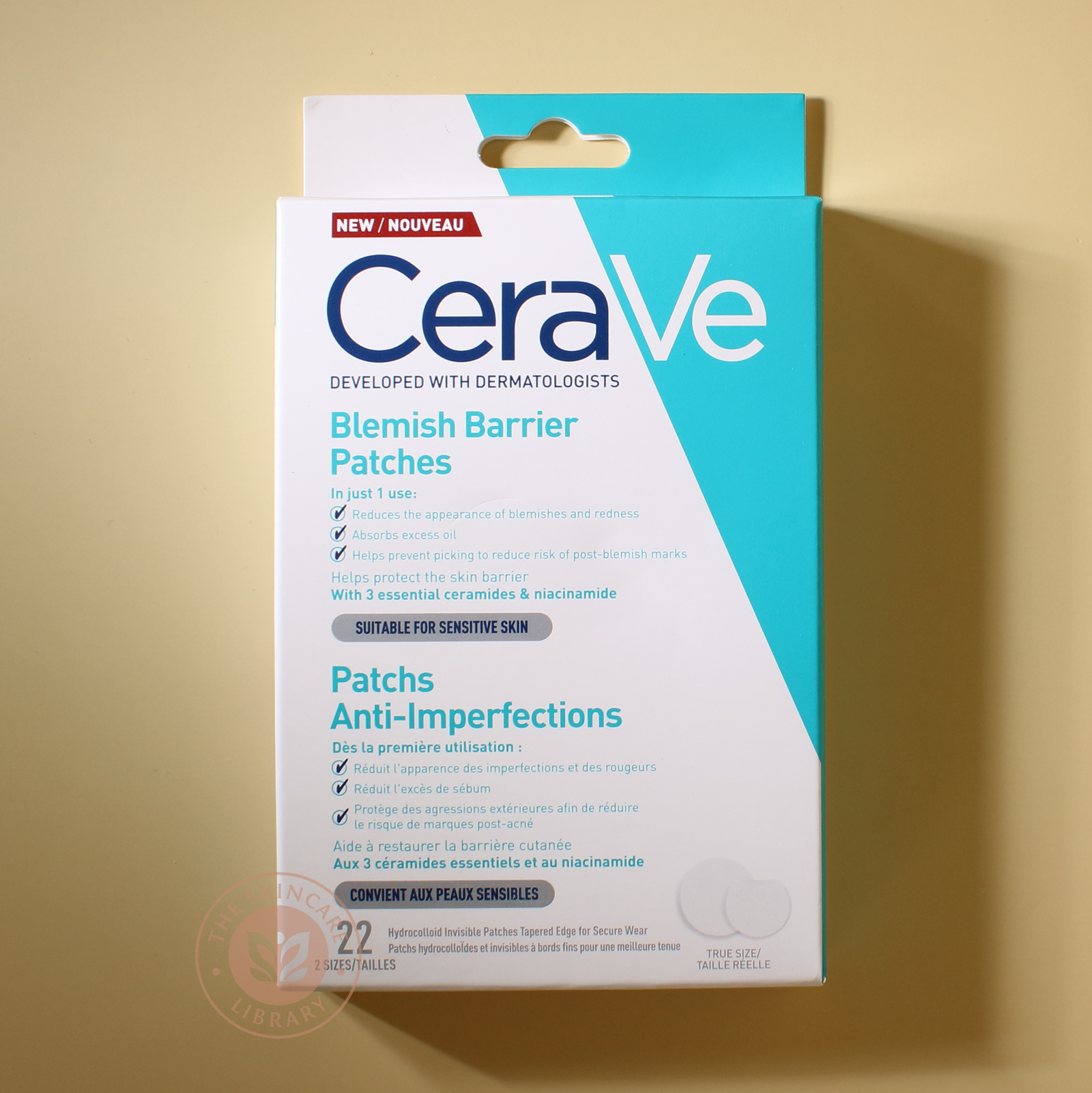 CeraVe Blemish Barrier Patches 22 Patches | Acne Spot Treatment, Patches and Nose Strips