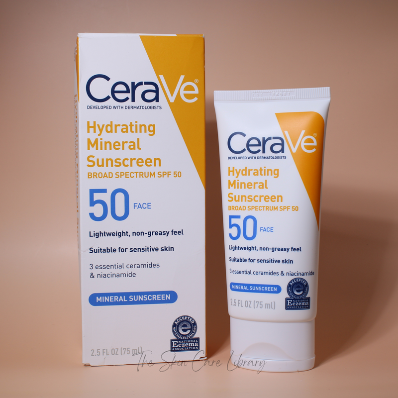 CeraVe Hydrating Mineral Sunscreen SPF50 Face 75ml