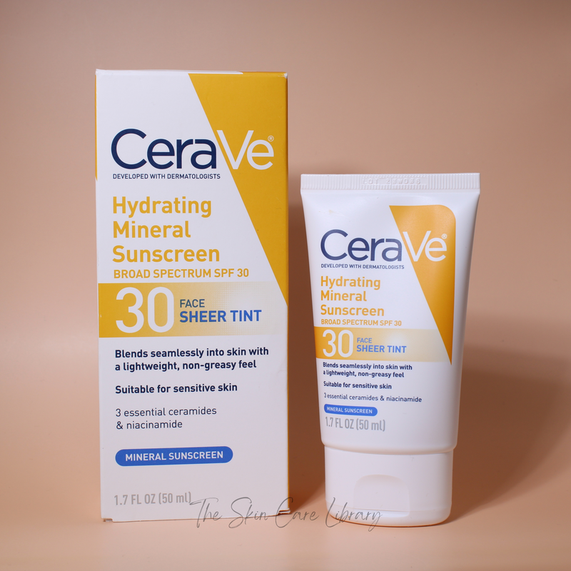 CeraVe Hydrating Mineral Sunscreen SPF30, Sheer Tint 50ml