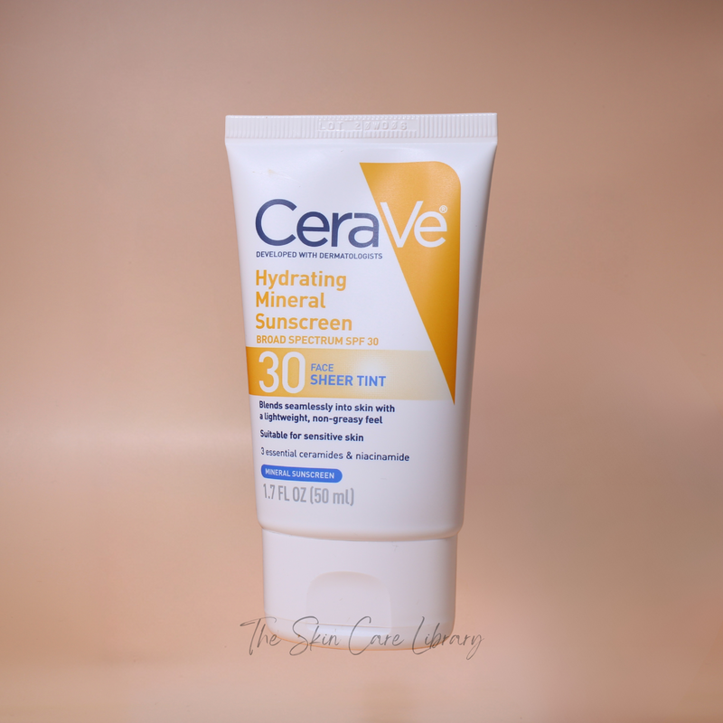 CeraVe Hydrating Mineral Sunscreen SPF30, Sheer Tint 50ml