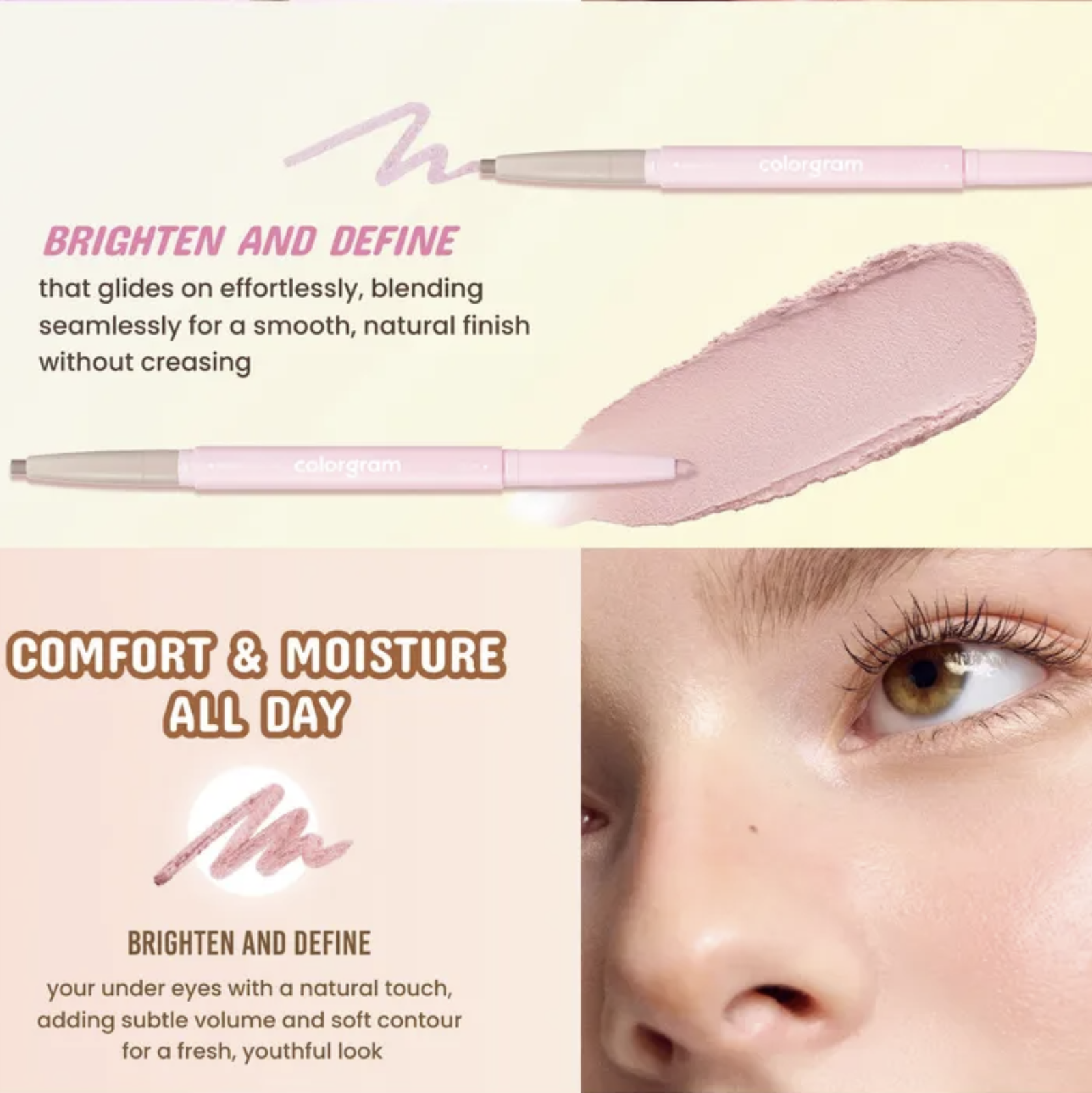 Colorgram All in One Aegyo-Sal Maker 01 Warm Tone 1pc | Eye Palette and Eye Shadow