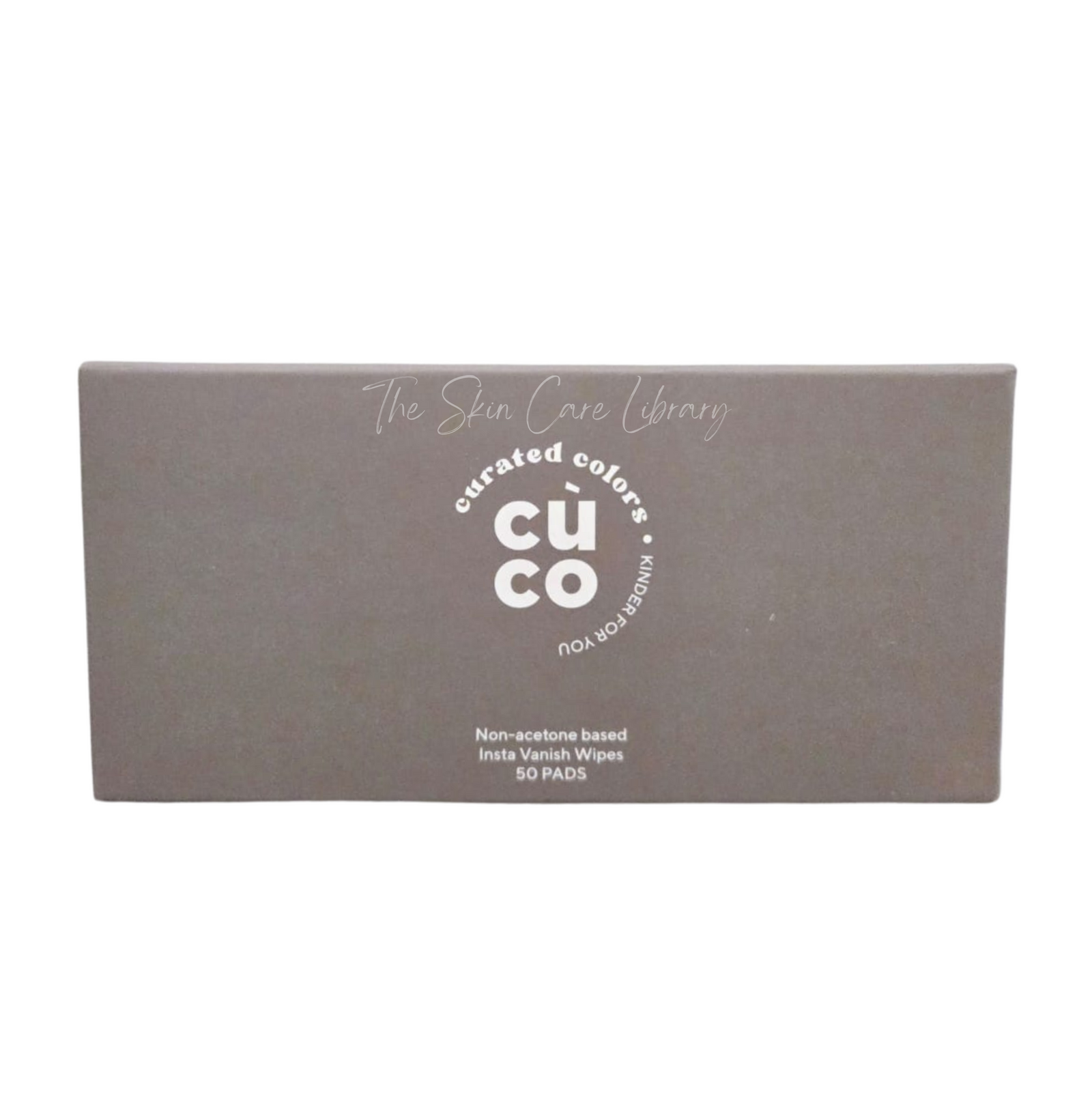 Curated Colors Cuco Non-Acetone Based Insta Vanish Wipes 50 pads | Nail Polish Remover