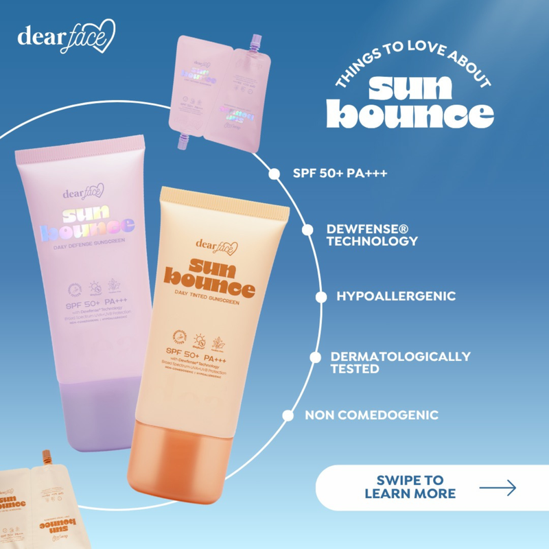 Dear Face Sunbounce Daily Tinted Sunscreen SPF50