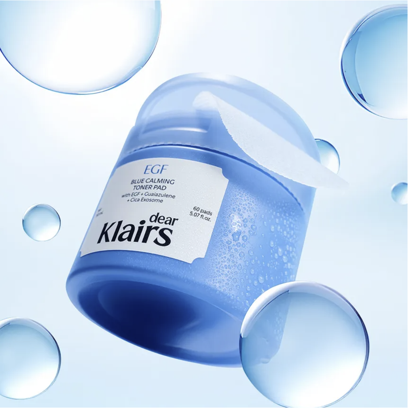Dear, Klairs EGF Blue Calming Toner Pad 60 Pads