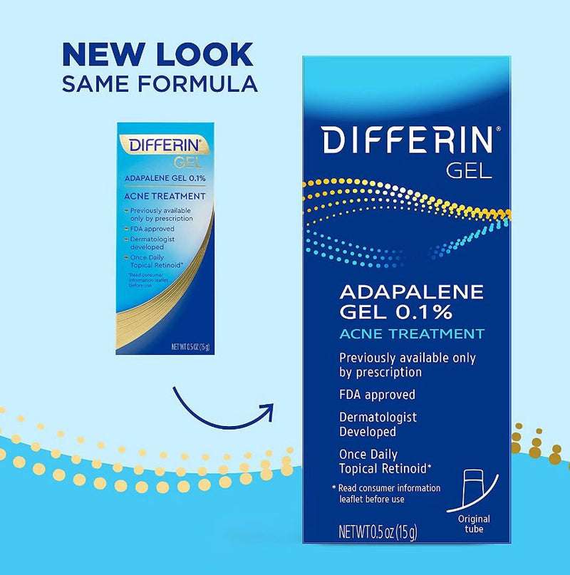 Differin 0.1% Adapalene Acne Treatment Gel 15g