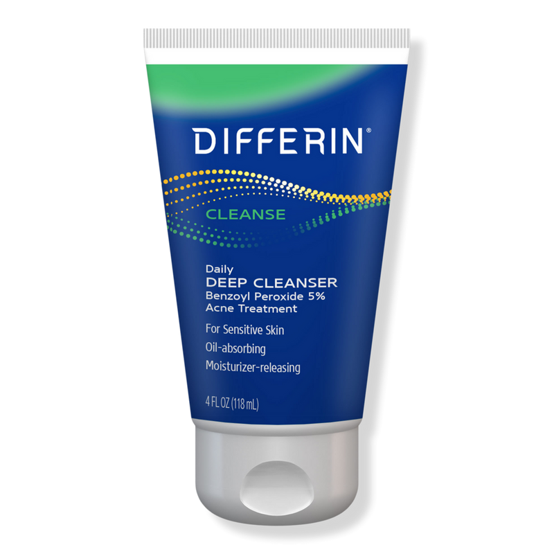 Differin 5% Benzoyl Peroxide Daily Deep Cleanser 118ml