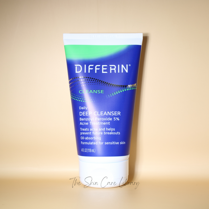 Differin Daily Deep Cleanser Benzoyl Peroxide 5% Acne Treatment 118ml