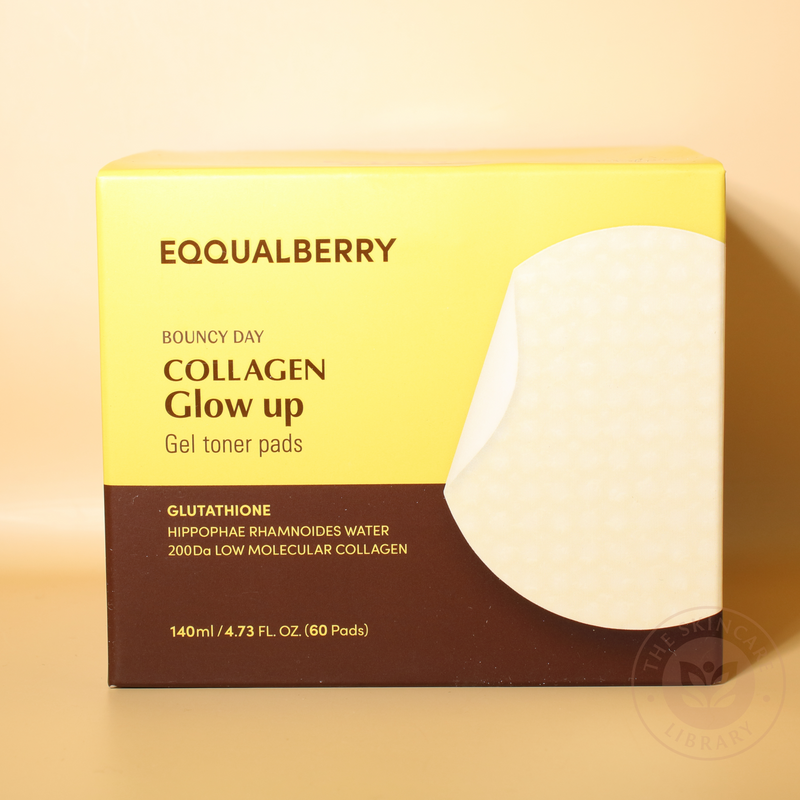 Eqqualberry Collagen Glow Up Gel Toner Pads 60 Pads