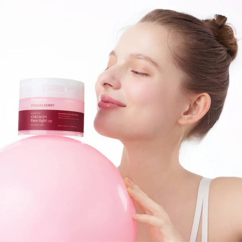 Eqqualberry Collagen Pore-Tight Up Gel Toner Pads  60 Pads