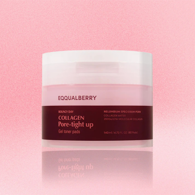Eqqualberry Collagen Pore-Tight Up Gel Toner Pads  60 Pads