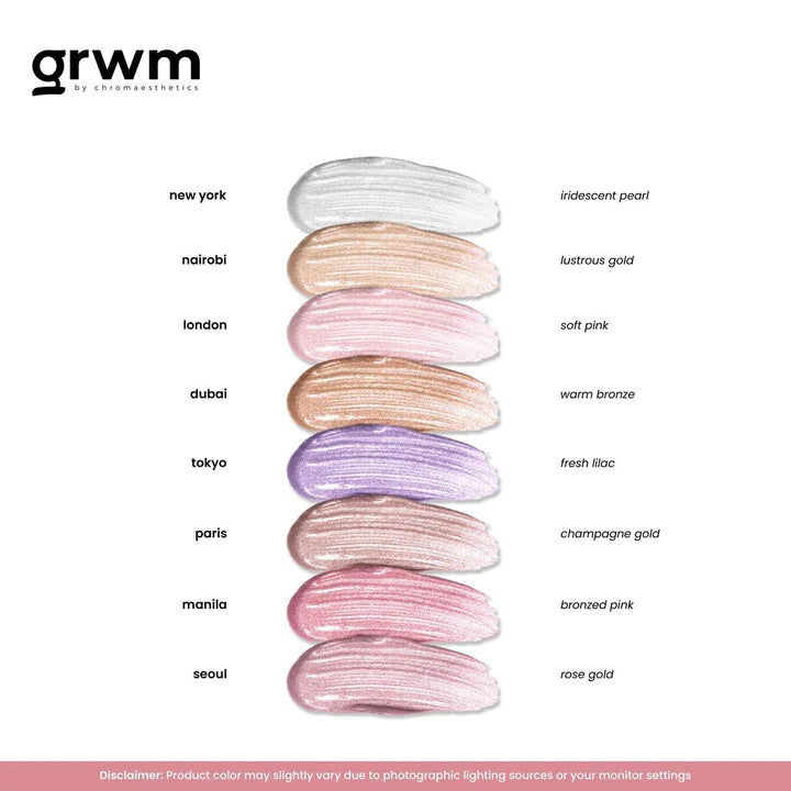 GRWM Cosmetics Glow Tint Multiuse Liquid Highlighter 10ml | Bronzer, Contour and Highlighter GRWM Cosmetics Glow Tint Multiuse Liquid Highlighter 10ml | Bronzer, Contour and Highlighter